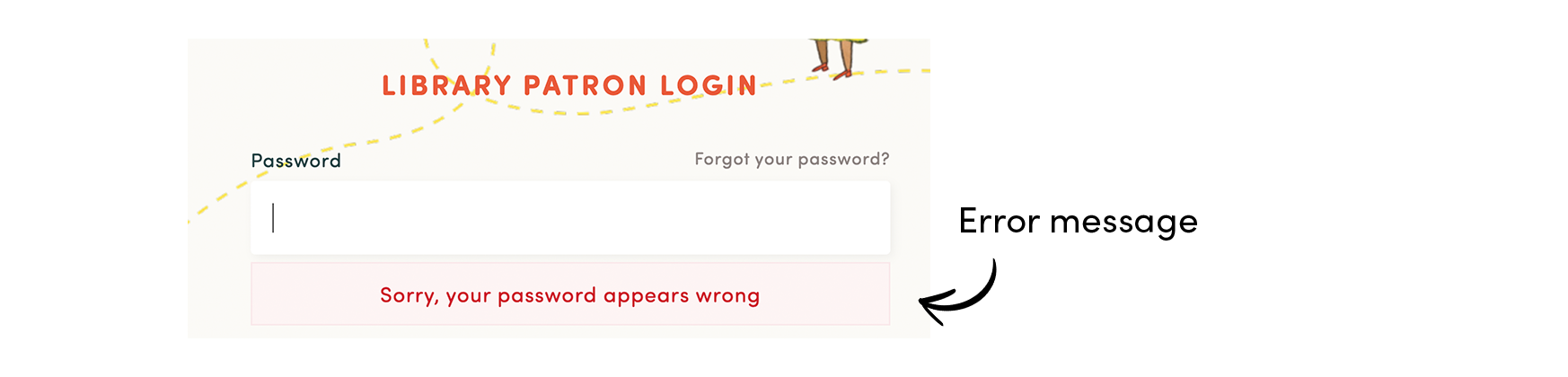 Sorry, your password appears wrong